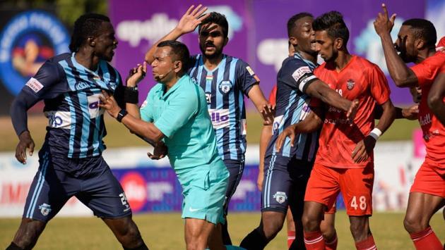 This goal stopped Churchill in their tracks, although the game did get a little too physical on one occasion.  (AIFF) 