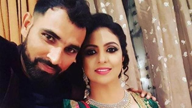 Indian cricket team pacer Mohammed Shami and wife Hasin Jahan during happier times. Shami’s wife has brought allegations of adultery and torture against her husband.(Twitter)