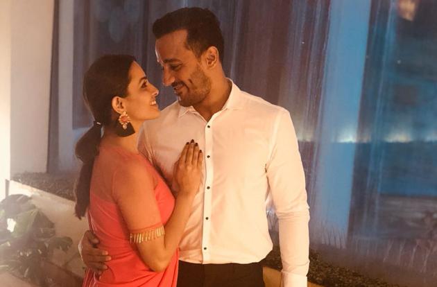 Anita Hassanandani Reddy was in Pune on Wednesday with her husband Rohit Reddy