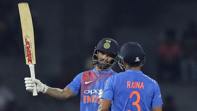 Shikhar Dhawan’s 55 helped India beat Bangladesh by six wickets in the second game of the Nidahas Trophy in Colombo. (AP)