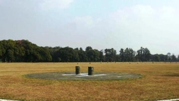 The state government earlier alleged that the army establishment had obstructed the landing of the CM’s helicopter at cantonment helipad on February 18. (HT Photo) The state government earlier alleged that the army establishment had obstructed the landing of the CM’s helicopter at cantonment helipad on February 18. (HT Photo)
