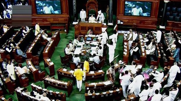 A view of the Lok Sabha in New Delhi on Thursday. (PTI Photo) A view of the Lok Sabha in New Delhi on Thursday. (PTI Photo)