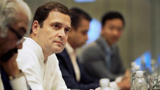 Congress president Rahul Gandhi during a meeting with Indian-origin CEOs of Singaporean companies, in Singapore. (PTI Photo) Congress president Rahul Gandhi during a meeting with Indian-origin CEOs of Singaporean companies, in Singapore. (PTI Photo)
