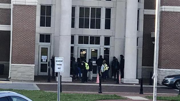 Authorities investigate the scene where a shooting occurred at Huffman High School, Wednesday, March 7, 2018, in Birmingham, Alabama. (AP) Authorities investigate the scene where a shooting occurred at Huffman High School, Wednesday, March 7, 2018, in Birmingham, Alabama. (AP)