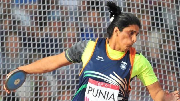 Seema Punia has qualified for 2018 Gold Coast Commonwealth Games in discus throw.(AFP)