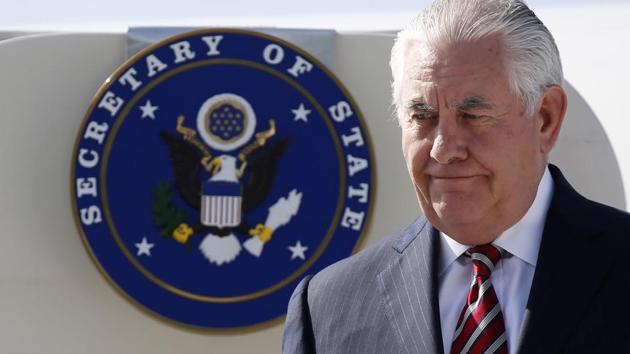 US Secretary of State Rex Tillerson arrives at Djibouti–Ambouli International Airport in Djibouti, Friday March 9, 2018. (AP) US Secretary of State Rex Tillerson arrives at Djibouti–Ambouli International Airport in Djibouti, Friday March 9, 2018. (AP)