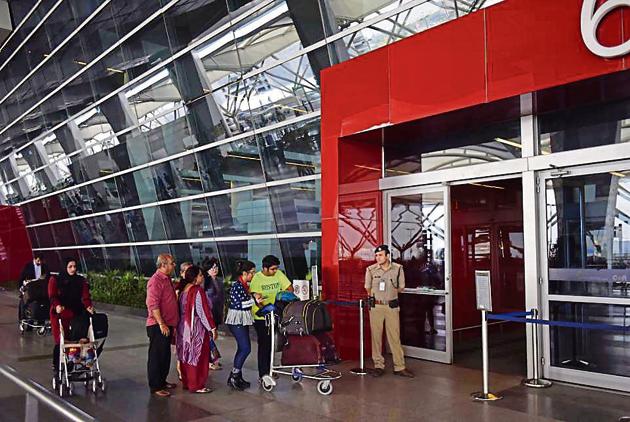 A passenger at the Delhi airport accidentally got locked inside a trial room at a store in Terminal 3 on February 16. A passenger at the Delhi airport accidentally got locked inside a trial room at a store in Terminal 3 on February 16.