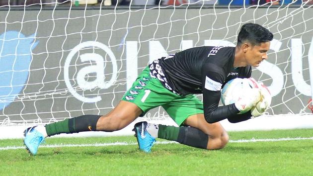 Senior India goalkeeper Subrata Paul was part of the Jamshedpur FC side that finished fifth in the Indian Super League this season.(ISL)
