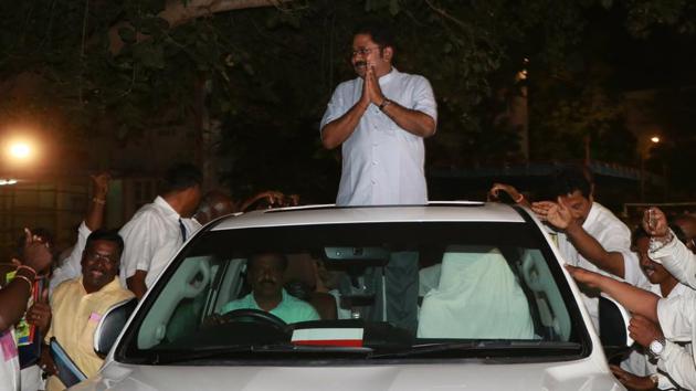 The Delhi High Court on Friday allowed TTV Dhinakaran’s plea for allotment of a common symbol, preferably a ‘pressure cooker’, and a suitable name of his choice for the AIADMK faction led by him. Justice Rekha Palli directed the Election Commission to do the needful within three weeks after giving Dhinakaran’s faction an appropriate hearing. (HT File) The Delhi High Court on Friday allowed TTV Dhinakaran’s plea for allotment of a common symbol, preferably a ‘pressure cooker’, and a suitable name of his choice for the AIADMK faction led by him. Justice Rekha Palli directed the Election Commission to do the needful within three weeks after giving Dhinakaran’s faction an appropriate hearing. (HT File)