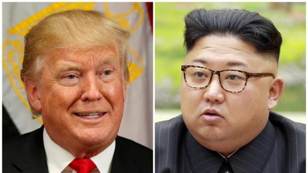 Combination of pictures shows US President Donald Trump (L) and North Korean leader Kim Jong-Un.(Reuters file photo)