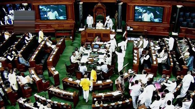 View of the Lok Sabha in New Delhi on Thursday. (PTI file photo) View of the Lok Sabha in New Delhi on Thursday. (PTI file photo)