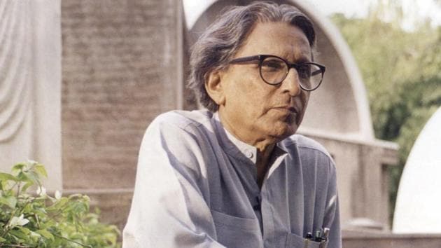 This photo provided by The Pritzker Architecture Prize shows Balkrishna Doshi of India winner of the 2018 Pritzker Architecture Prize, the highest honour in the field, announced on Wednesday. (AP photo) This photo provided by The Pritzker Architecture Prize shows Balkrishna Doshi of India winner of the 2018 Pritzker Architecture Prize, the highest honour in the field, announced on Wednesday. (AP photo)