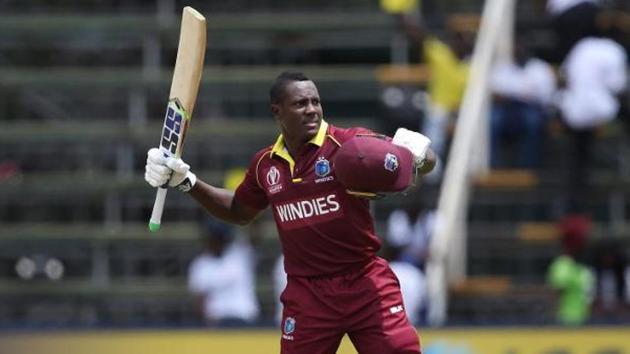 Rovman Powell scored 101 to help West Indies beat Ireland in the ICC World Cup qualifiers on Saturday. (Twitter/cricketworldcup) Rovman Powell scored 101 to help West Indies beat Ireland in the ICC World Cup qualifiers on Saturday. (Twitter/cricketworldcup)