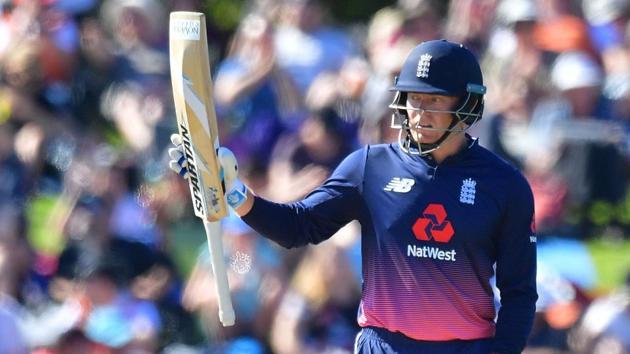 Jonny Bairstow belted his second successive century as England completely outplayed New Zealand in a seven-wicket victory in the final ODI at Hagley Oval on Saturday to clinch the five-match series 3-2.(AFP)