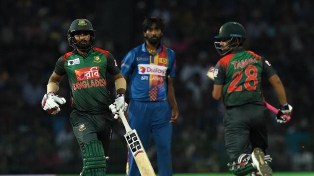 A strong start was crucial to Bangladesh’s hopes and they got the same from Tamim Iqbal and Liton Das, who added 74 runs for the opening partnership inside six overs. (AFP) A strong start was crucial to Bangladesh’s hopes and they got the same from Tamim Iqbal and Liton Das, who added 74 runs for the opening partnership inside six overs. (AFP)