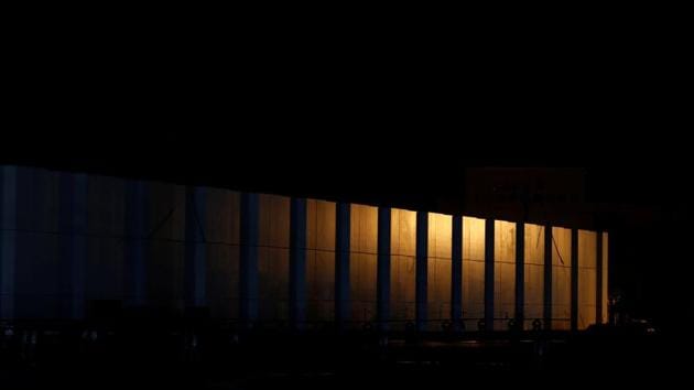 A seawall is illuminated at night in Yamada village. “About 50 years ago, we came up here with the kids and enjoyed drives along the beautiful ocean and bays,” said Reiko Iijima, a tourist from central Japan. “Now, there’s not even a trace of that.” (Kim Kyung-Hoon / REUTERS) A seawall is illuminated at night in Yamada village. “About 50 years ago, we came up here with the kids and enjoyed drives along the beautiful ocean and bays,” said Reiko Iijima, a tourist from central Japan. “Now, there’s not even a trace of that.” (Kim Kyung-Hoon / REUTERS)
