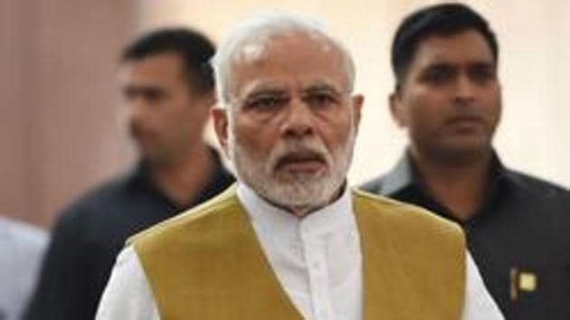 Prime Minister Narendra Modi arrives for a Bharatiya Janata Party (BJP) parliamentary meeting in New Delhi on March 6. (AFP Photo) Prime Minister Narendra Modi arrives for a Bharatiya Janata Party (BJP) parliamentary meeting in New Delhi on March 6. (AFP Photo)