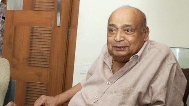 MP Veerendra Kumar at his residence in Kozhikode.(PTI File Photo)