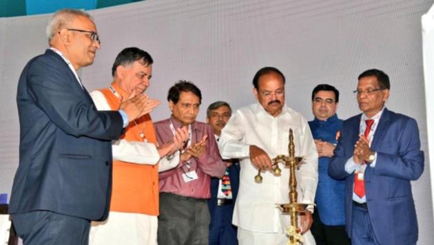 Vice-president Venkiah Naidu and Union minister Suresh Prabhu inaugurated Elecrama 2018. Vice-president Venkiah Naidu and Union minister Suresh Prabhu inaugurated Elecrama 2018.