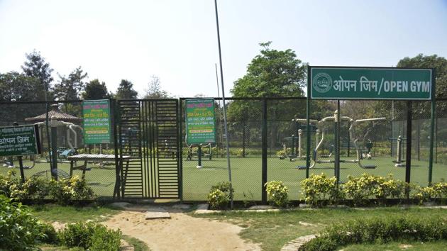 The GDA officials said the entry fee of Rs 10 per user for an hour was levied to meet maintenance expenses. (Sakib Ali /HT Photo) The GDA officials said the entry fee of Rs 10 per user for an hour was levied to meet maintenance expenses. (Sakib Ali /HT Photo)