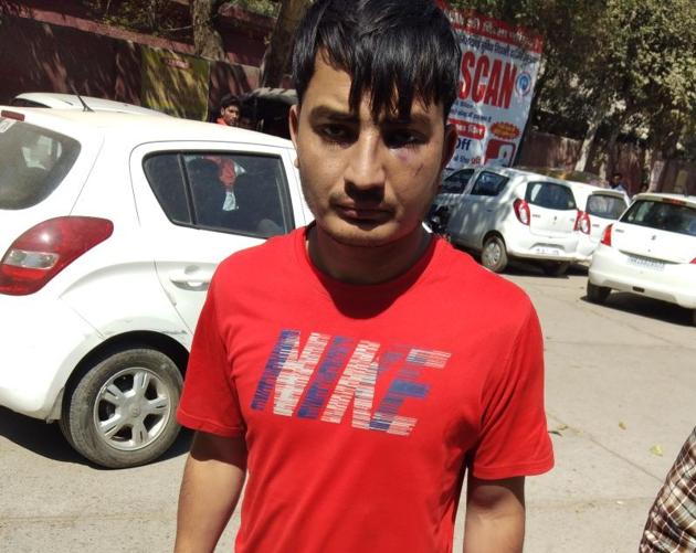 Shahid alias Advani who fled the custody of the crime branch on Thursday. (HT PHOTO) Shahid alias Advani who fled the custody of the crime branch on Thursday. (HT PHOTO)