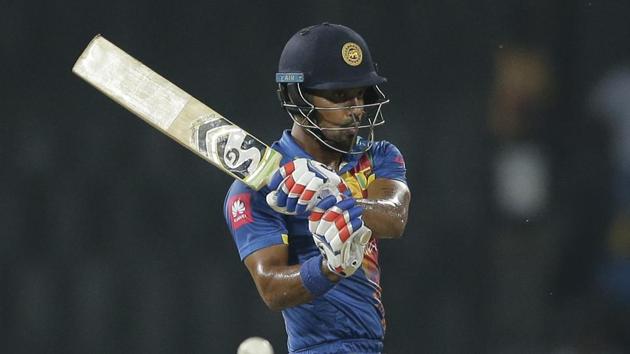 After being asked to bat, Danushka Gunathilaka (in pic) and Kusal Mendis got Sri Lanka off to a blistering start before the former fell to Mustafizur Rahman in the fifth over. (AP) After being asked to bat, Danushka Gunathilaka (in pic) and Kusal Mendis got Sri Lanka off to a blistering start before the former fell to Mustafizur Rahman in the fifth over. (AP)