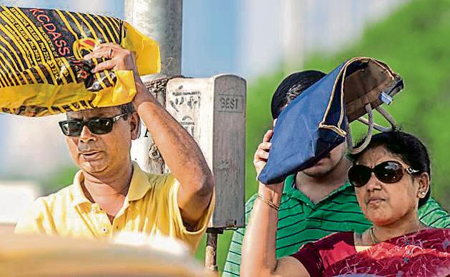 he city recorded a five degrees Celsius rise in day temperatures from Saturday, with the mercury reaching almost six degrees Celsius above normal on Sunday. (HT FILE) he city recorded a five degrees Celsius rise in day temperatures from Saturday, with the mercury reaching almost six degrees Celsius above normal on Sunday. (HT FILE)