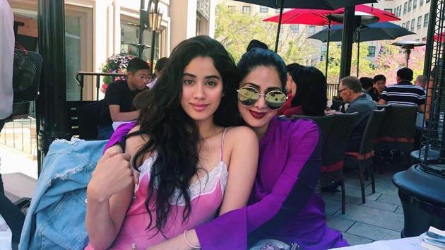 Janhvi Kapoor and Sridevi in a picture from a holiday. (Instagram) Janhvi Kapoor and Sridevi in a picture from a holiday. (Instagram)