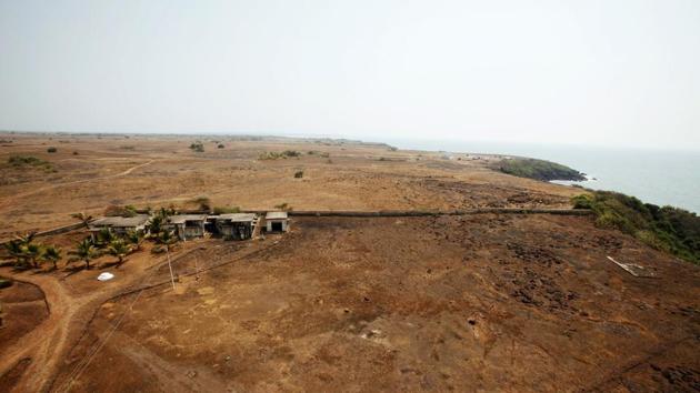 An aerial view shows the Jaitapur Nuclear Power Project site in Jaitapur. (Bloomberg File)