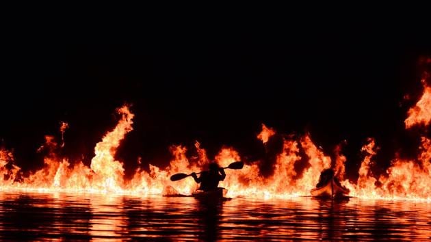 Students of COEP perform during the 90th Regatta at Boat Club in Pune. (Shankar narayan/ HT MEDIA )
