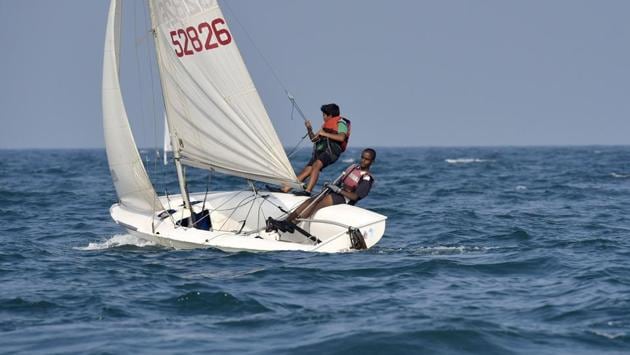 India has had yacht clubs for almost two centuries, but the image of sailing as a rich man’s sport has stuck firm. Sailing clubs, schools and associations are now bringing fresh wind in an attempt to redefine sailing as an activity for kids and the middle-class. Over Republic Day weekend this year, 50 sailors from India, France, Sweden and the US wrested with local tides in Pondicherry to popularise the sport. (Arijit Sen / HT Photo)