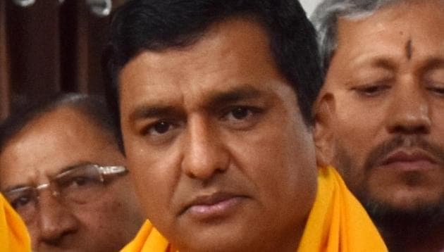 Anil Baluni filed nomination for Rajya Sabha election at Vidhan Sabha in Dehradun on Monday. (Vinay Santosh Kumar/HT Photo) Anil Baluni filed nomination for Rajya Sabha election at Vidhan Sabha in Dehradun on Monday. (Vinay Santosh Kumar/HT Photo)