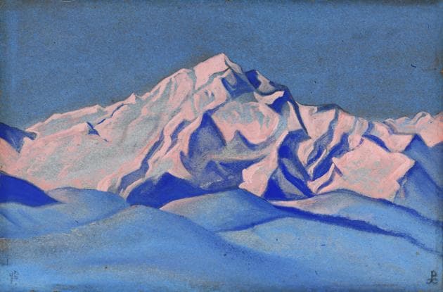 A painting by Russian artist Nicholas Roerich(Saffronart)