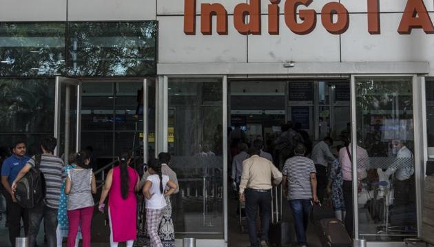 Scene at Mumbai airport after flights cancelled on Tuesday in Mumbai, India.(Satish Bate/Hindustan Times) Scene at Mumbai airport after flights cancelled on Tuesday in Mumbai, India.(Satish Bate/Hindustan Times)