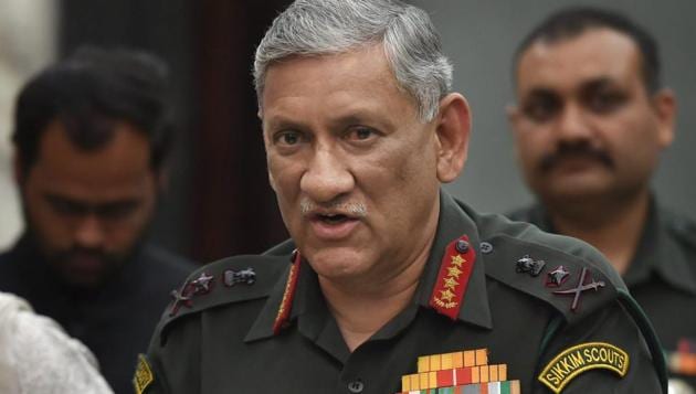 Army Chief Gen Bipin Rawat said military diplomacy with China had worked and the border personnel meetings that had stopped post Doklam stand-off had begun again.(PTI File Photo)