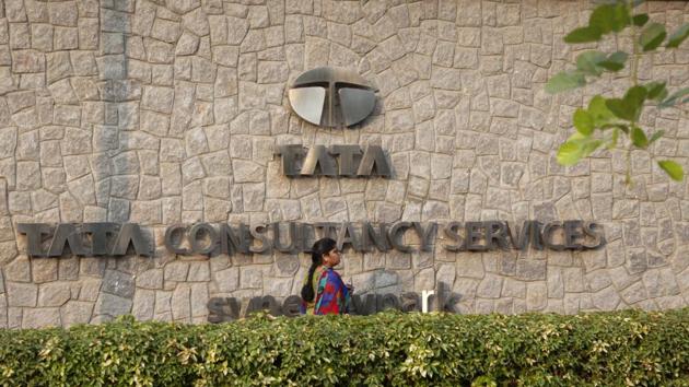 Tata Consultancy shares were offered at 2,872 rupees to 2,925 rupees each, according to terms for the deal obtained by Bloomberg earlier.(Namas Bhojani/Bloomberg)