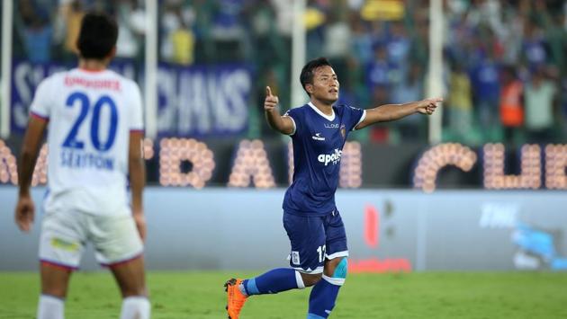 Jeje Lalpekhlua scored twice as Chennaiyin FC reached their second Indian Super League final in three years.(ISL)