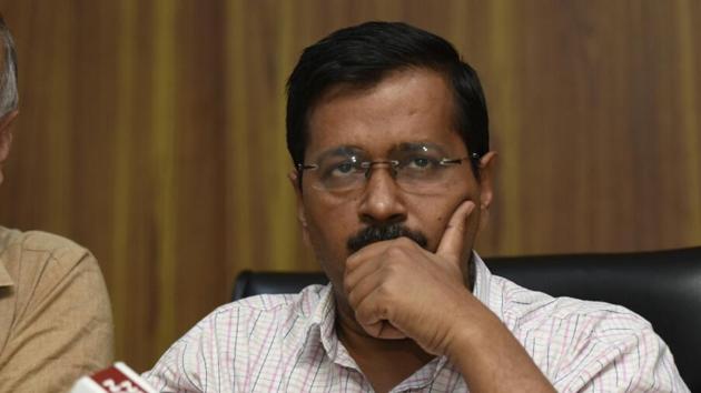 Delhi chief minister Arvind Kejriwal at a press conference in New Delhi in April 2017. Delhi chief secretary Anshu Prakash alleged he was assaulted by AAP MLAs during a meeting at the chief minister’s residence in the evening of February 19. (Sonu Mehta/HT File Photo) Delhi chief minister Arvind Kejriwal at a press conference in New Delhi in April 2017. Delhi chief secretary Anshu Prakash alleged he was assaulted by AAP MLAs during a meeting at the chief minister’s residence in the evening of February 19. (Sonu Mehta/HT File Photo)