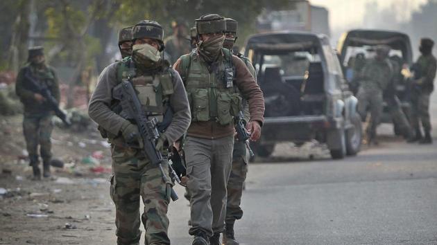 Indian Army soldiers arrive to take position at the Sunjwan Army camp in Jammu on February 10. (AP Photo) Indian Army soldiers arrive to take position at the Sunjwan Army camp in Jammu on February 10. (AP Photo)