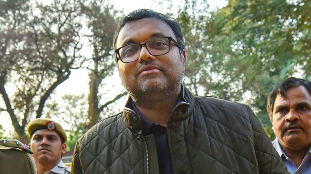 Karti, the arrested son of former Union minister P Chidambaram, had moved the high court seeking bail, hours after a court sent him to judicial custody till March 24. (PTI Photo) Karti, the arrested son of former Union minister P Chidambaram, had moved the high court seeking bail, hours after a court sent him to judicial custody till March 24. (PTI Photo)