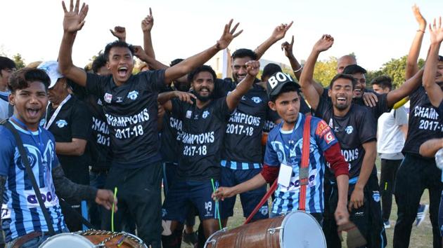 Minerva Punjab FC were crowned the champions of the I-League this season.(HT photo)