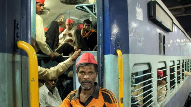 Farmers board a train to return to Nashik after their Kisan Sabha rally, in Mumbai on late Monday. A special train had been arranged to take the farmers back home, after the government agreed to fulfil most of their demands. (PTI) Farmers board a train to return to Nashik after their Kisan Sabha rally, in Mumbai on late Monday. A special train had been arranged to take the farmers back home, after the government agreed to fulfil most of their demands. (PTI)