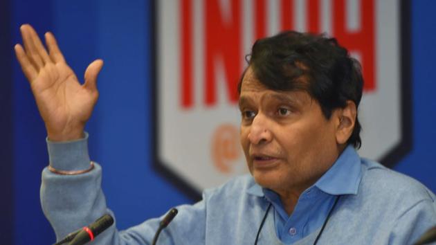 Commerce and industry minister Suresh Prabhu addresses the media in New Delhi. (PTI File Photo) Commerce and industry minister Suresh Prabhu addresses the media in New Delhi. (PTI File Photo)