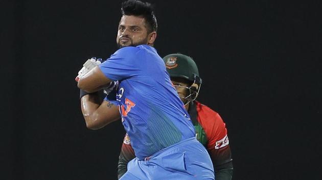 Suresh Raina played a very significant innings which helped accelerate India’s score. The left-hander eventually made a 30-ball 47. (AP)
