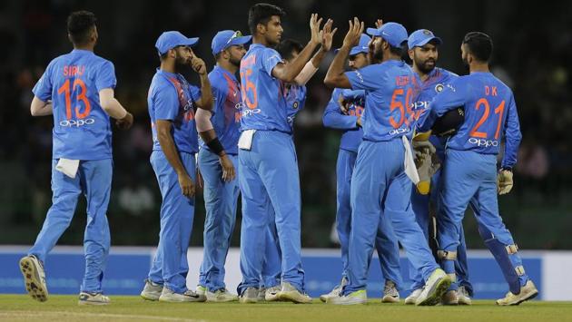 Washington Sundar bowled beautifully to pick up three important wickets at the start on a slow track which dented the Bangladeshi chase. (AP)