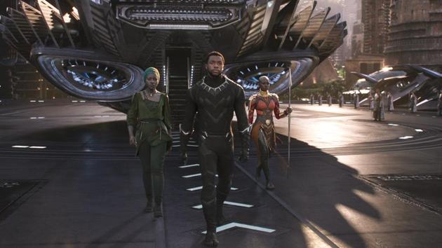 A still from the movie Black Panther. A still from the movie Black Panther.