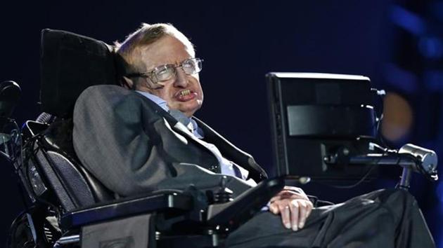 In this file photo, British physicist Stephen Hawking speaks during the Opening Ceremony for the 2012 Paralympics in London, on August 29, 2012.(AP)