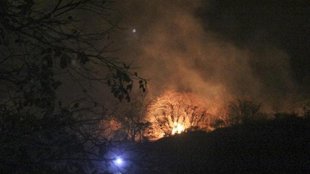 The fist fire was reported at 4pm on Tuesday. (Praful Gangurde) The fist fire was reported at 4pm on Tuesday. (Praful Gangurde)