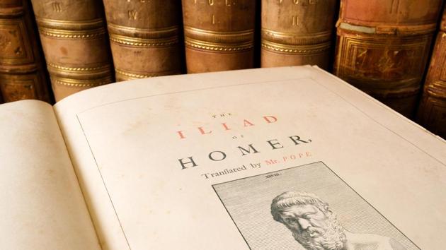 Set during the Trojan War, the ten-year siege of the city of Troy by a coalition of Greek states, Homer’s Iliad tells of the battles and events during the weeks of a quarrel between King Agamemnon and the warrior Achilles.(Getty Images)