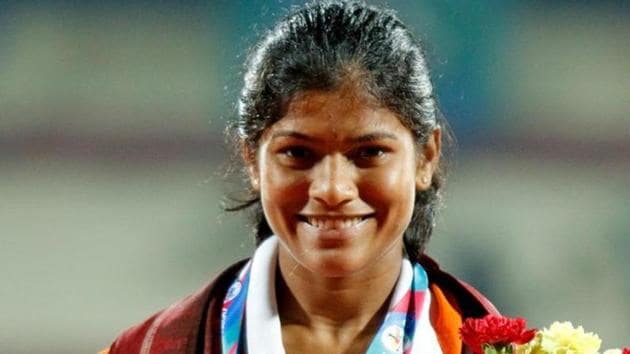 Sanjeevani Jadhav won the bronze medal in Asian Cross Country Championship in Guiyang. (Twitter) Sanjeevani Jadhav won the bronze medal in Asian Cross Country Championship in Guiyang. (Twitter)